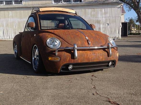 Dono transforma fusca em picape "rat look" Turbo Diesel e consegue vendê-la por preço inacreditável (13 fotos)