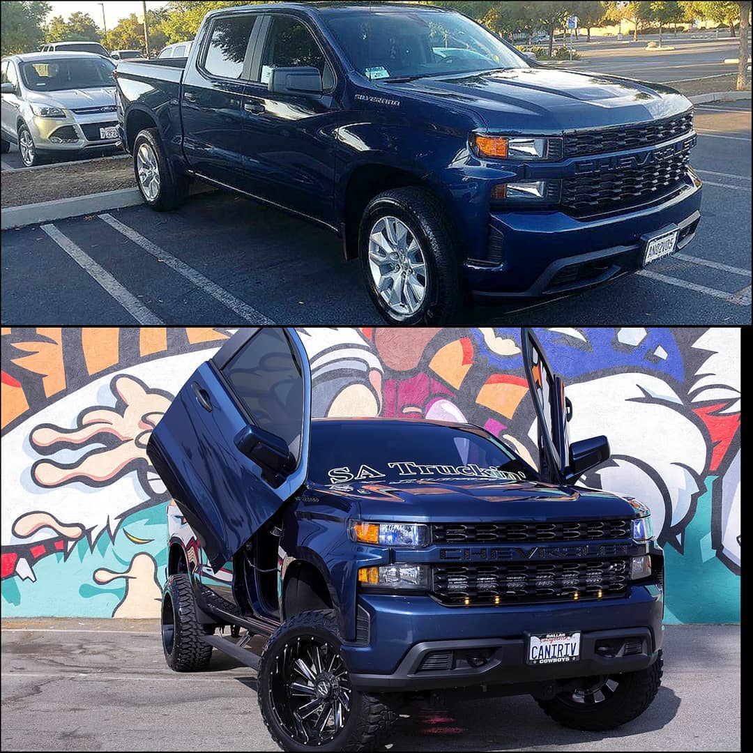 chevy silverado with lambo doors is no supercar but xzibit might approve 4