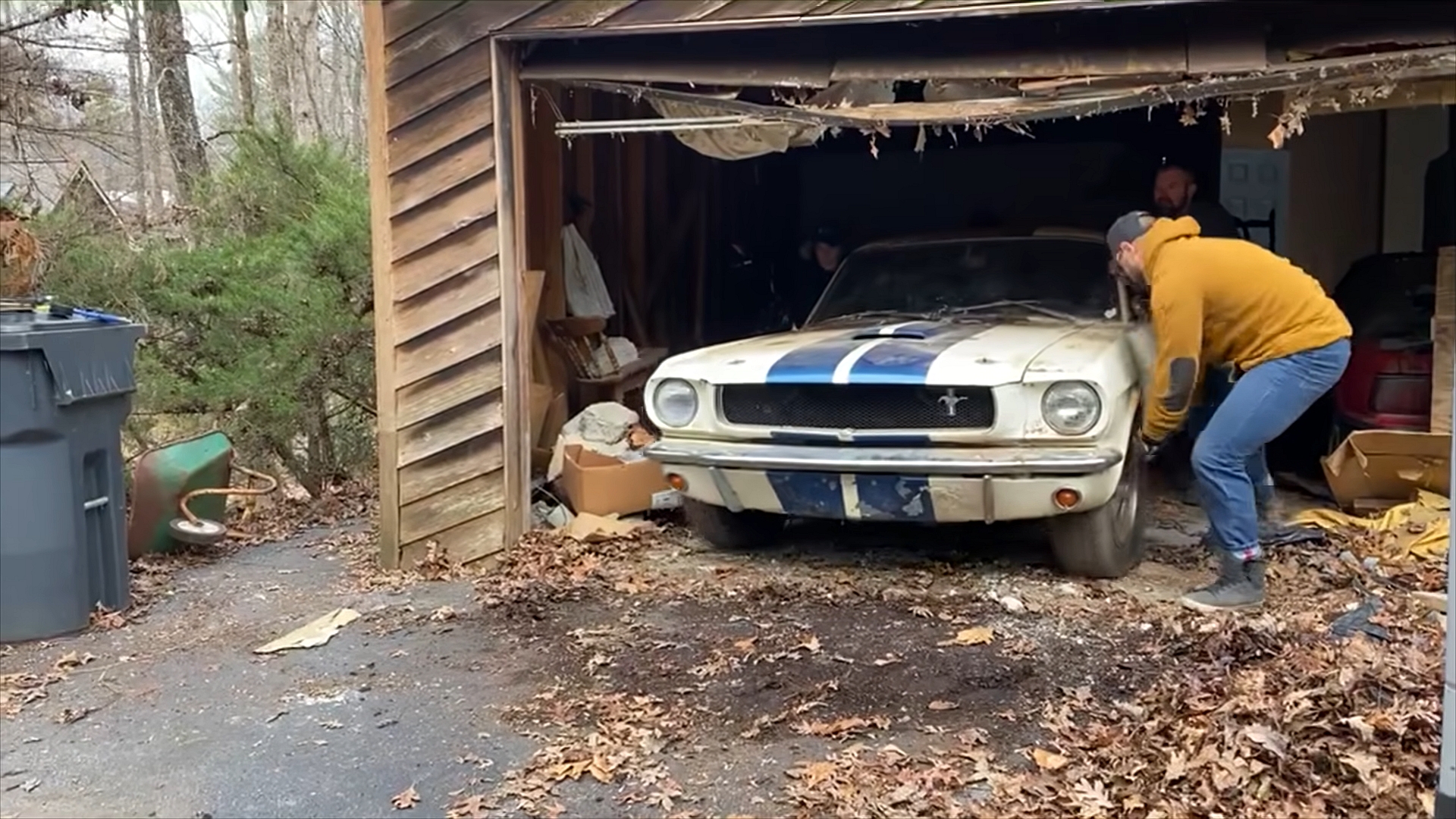 barn find gold 1965 shelby mustang gt350 stored for decades in abandoned house 178974 1