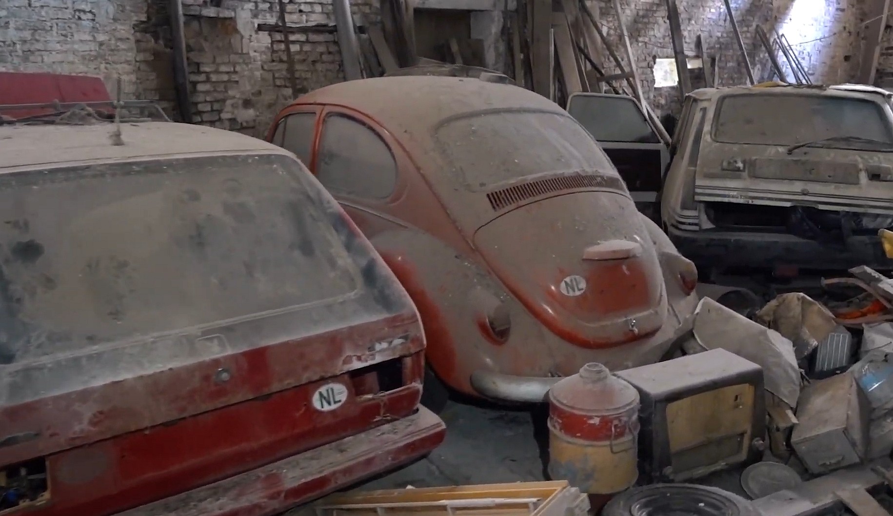 abandoned warehouse hides big stash of classic cars including mercs and bmws 5