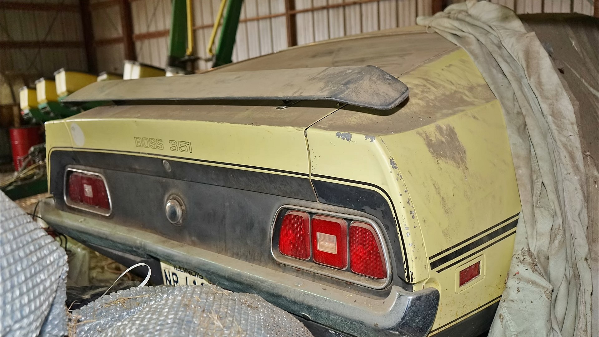 1971 ford mustang boss 351 that spent 46 years in a barn is a rat infested survivor 4