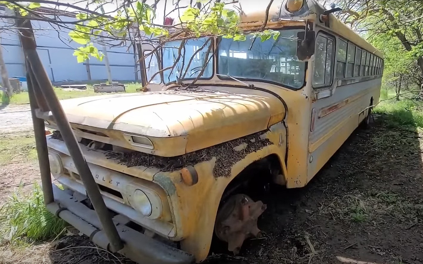 abandoned 1962 chevrolet c60 camper conversion hides a rare surprise under the hood 4