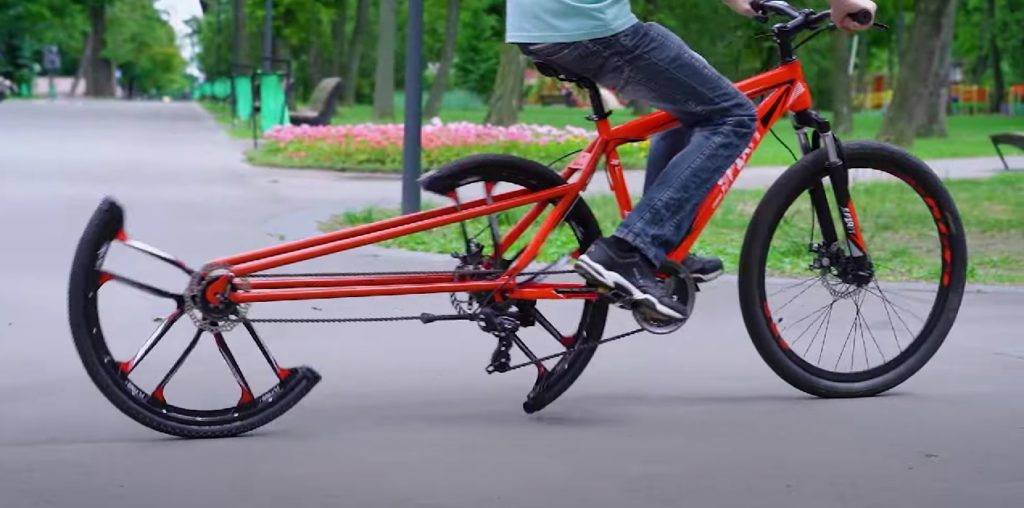 guy reinvents the wheel cuts it in half to make a fully functional bike 192101 1 1024x508 1