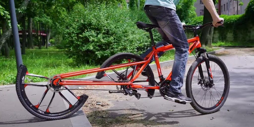 guy reinvents the wheel cuts it in half to make a fully functional bike 5 1024x511 1