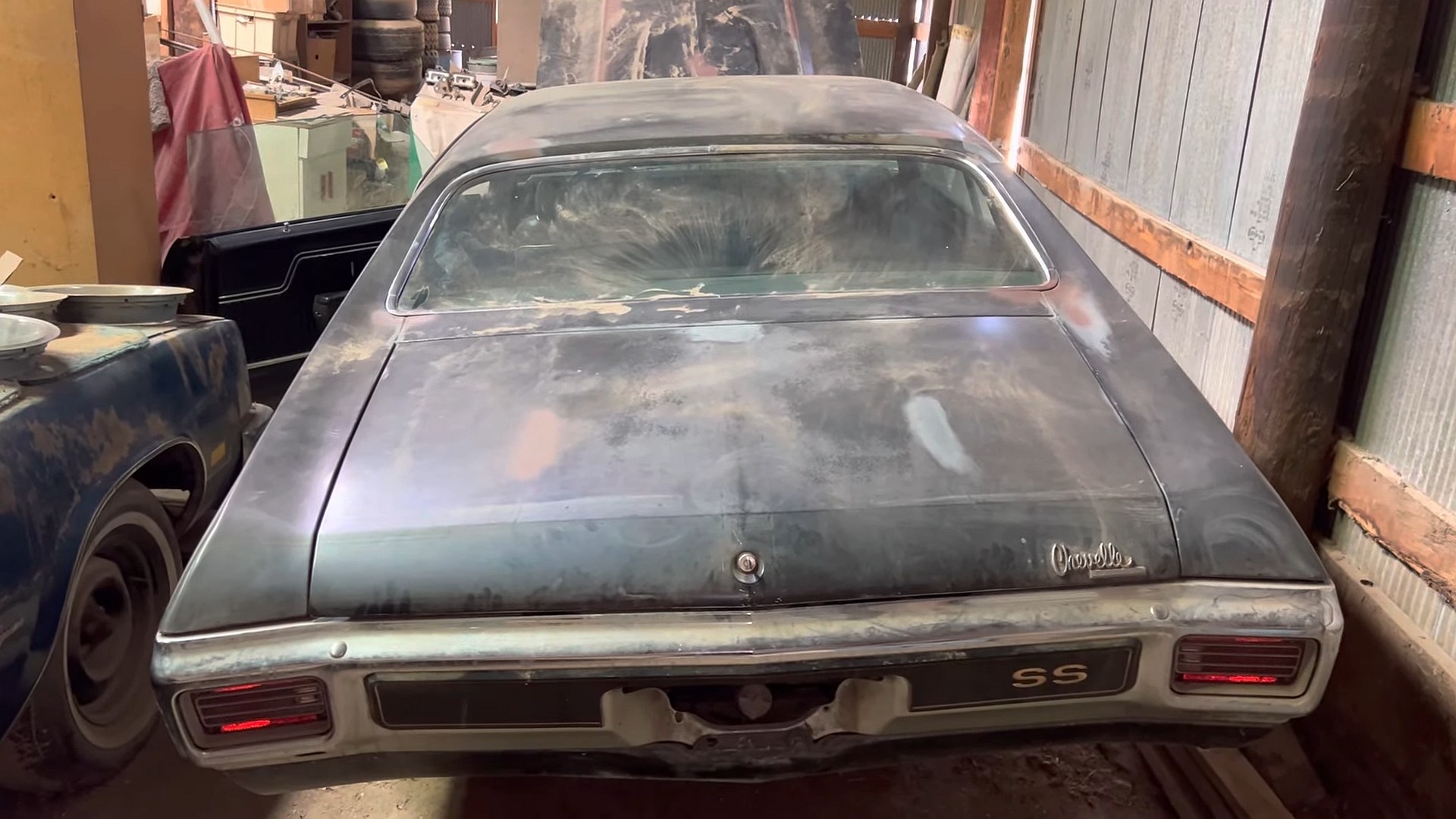 1970 chevrolet chevelle discovered after 43 years in a barn it s a holy grail ls6 5