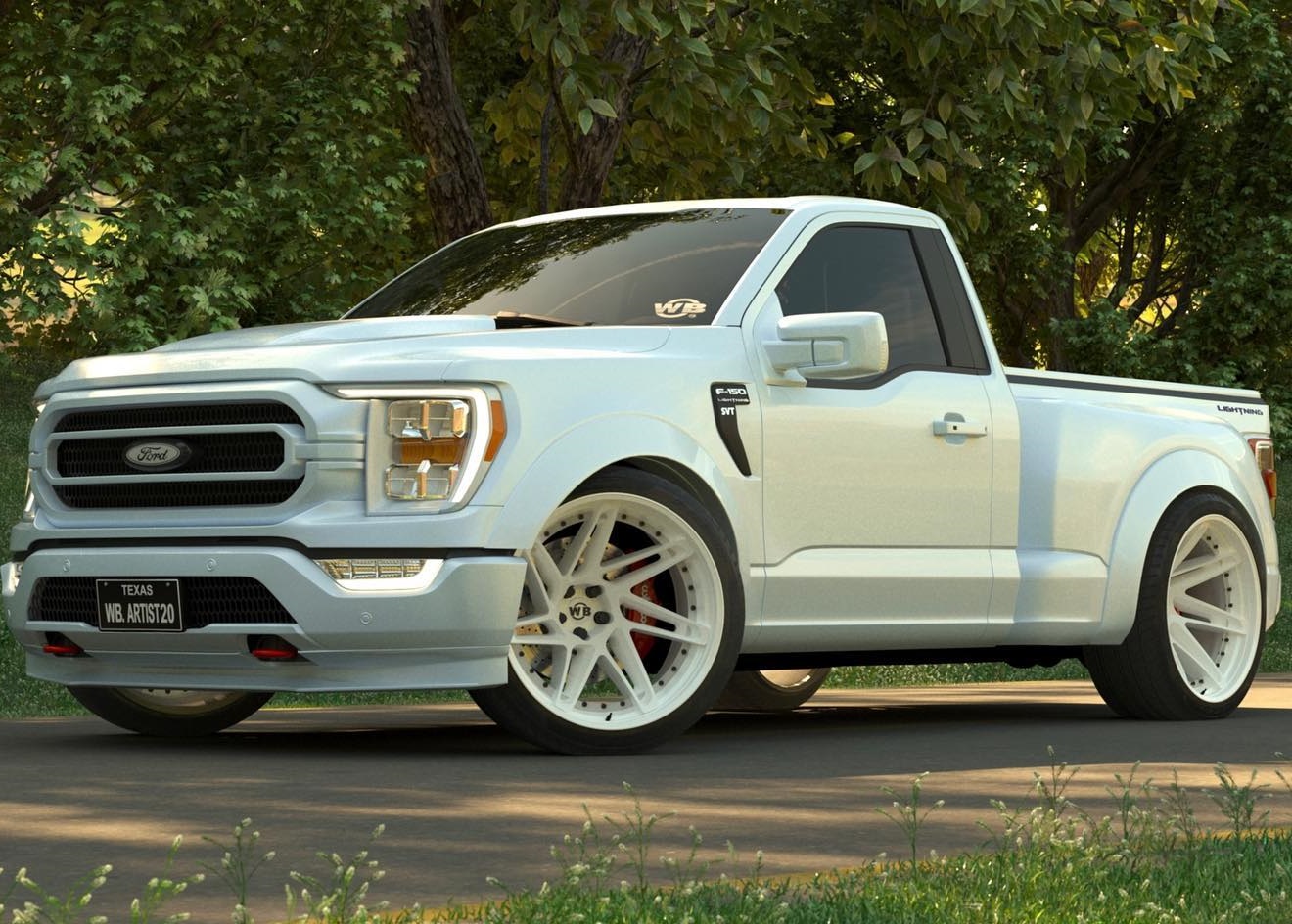 virtual ford f 150 flareside lightning discards ev style goes back to an svt life 202254 1 1