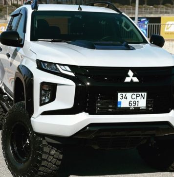 new mitsubishi l200 triton looks cool with suspension lift and body kit 10 1