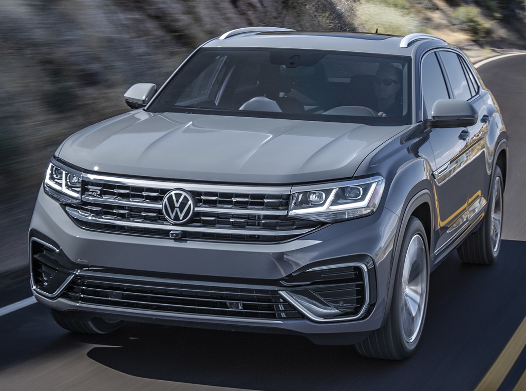 vw atlas cross sport muscles up with cgi shadow line sits low on big wheels 35