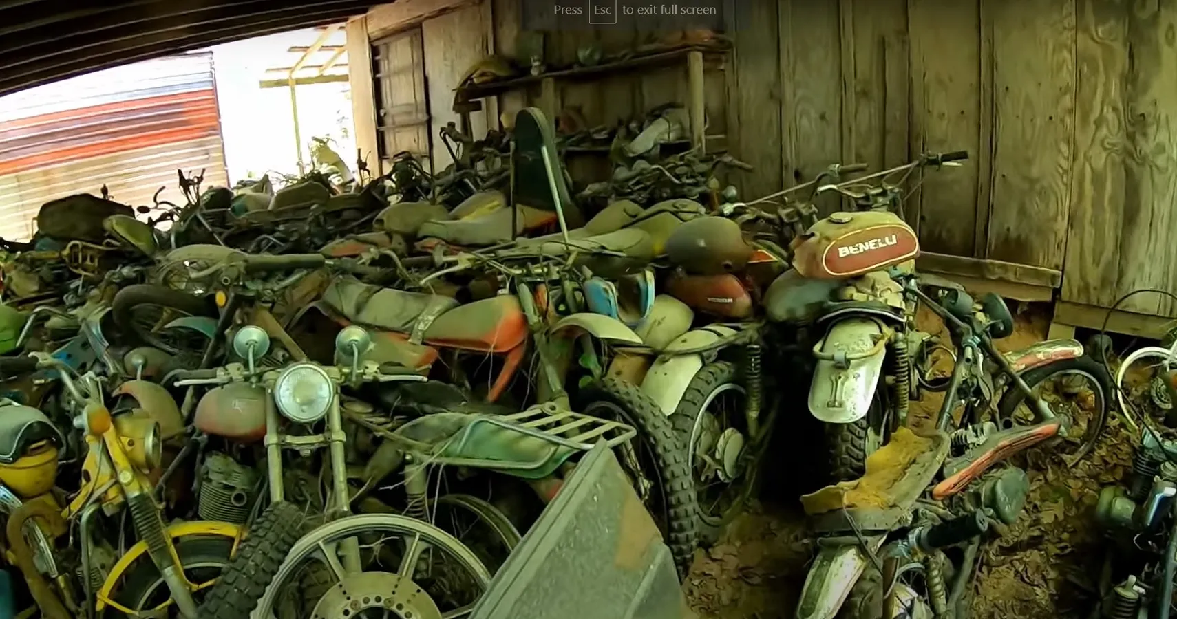 Foto: Auto Archaeology (Um quintal do Tennessee foi encontrado cheio de motocicletas raras)