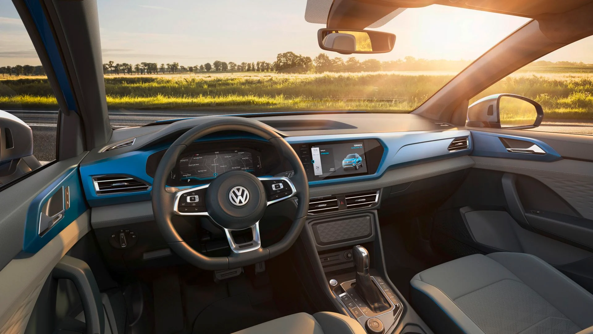 Interior da Pickup Volkswagen Tarok Concept