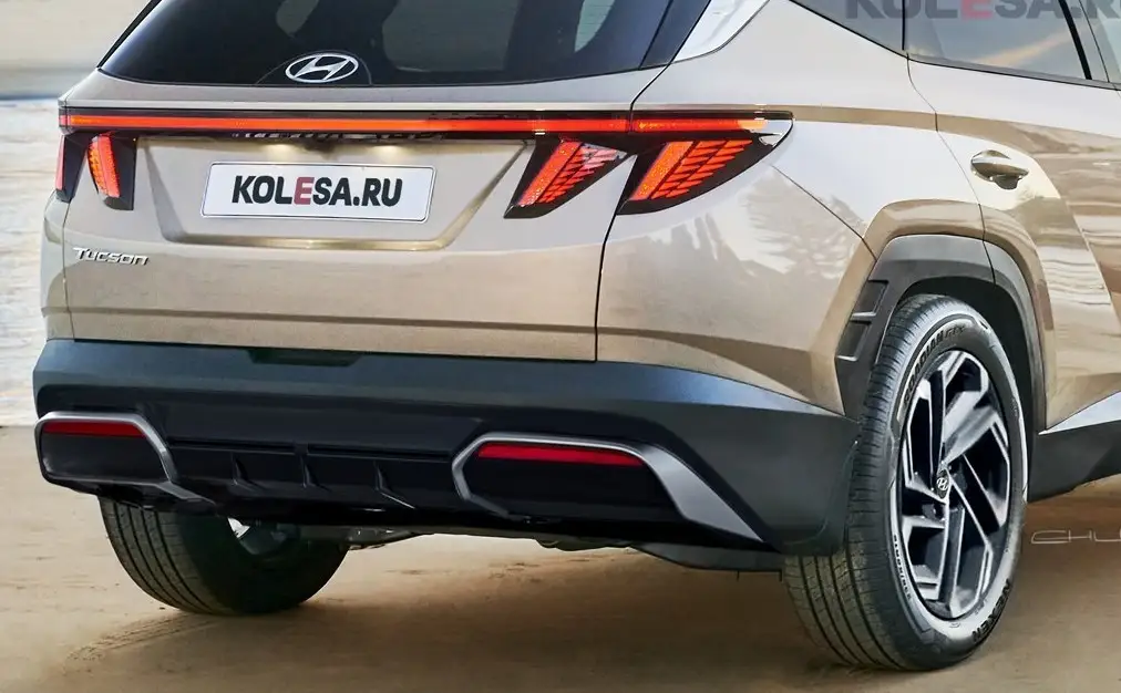 Novo Hyundai Tucson 2024 / Foto Projeção: Kolesa